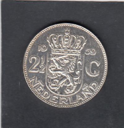 Beschrijving: 2 1/2 Gulden JULIANA 